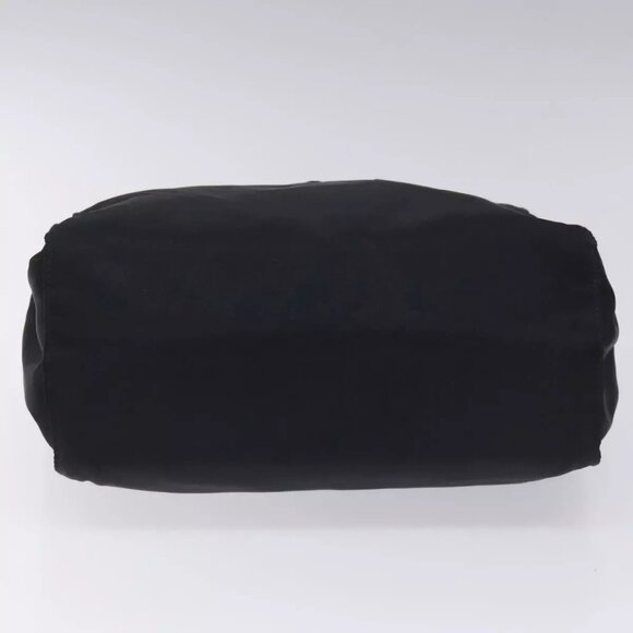 PRADA Hand Bag Nylon Navy Gold Auth JB052 - Picture 6 of 16